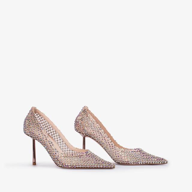 Le Silla Décolleté gioiello rete nude skin Promozione temporanea