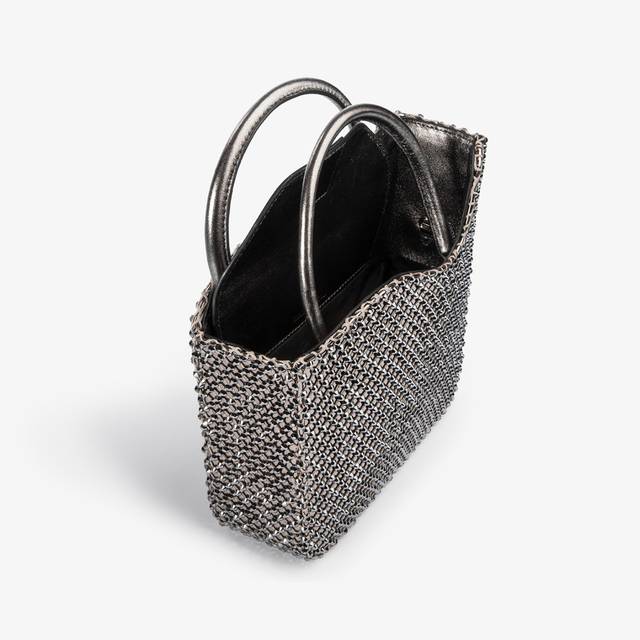 Le Silla Small bag gioiello rete peltro e Cristalli Affare Del Giorno