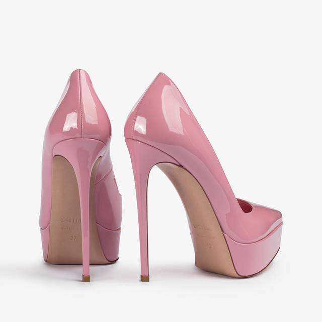 Le Silla Décolleté con plateau vernice rosa dea Moda