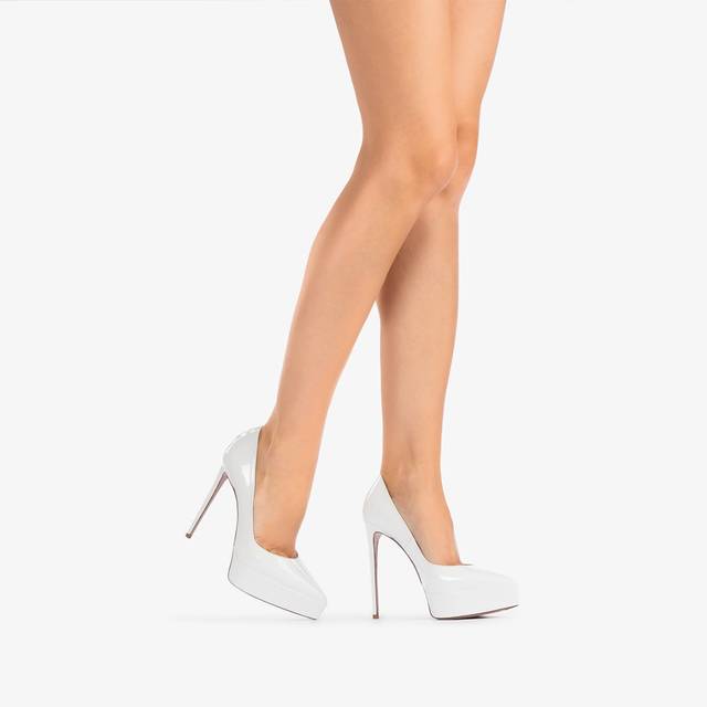 Le Silla Décolleté con plateau vernice bianca carta 2025