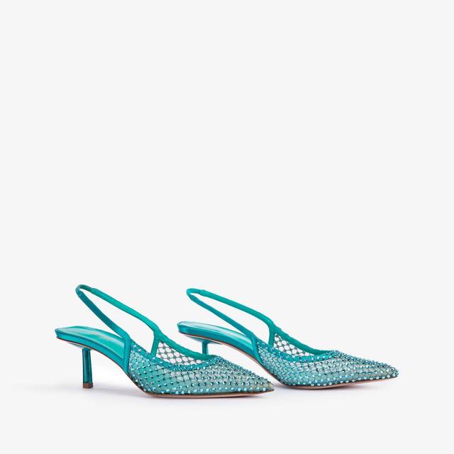 Le Silla Slingback gioiello rete verde procida Vendita