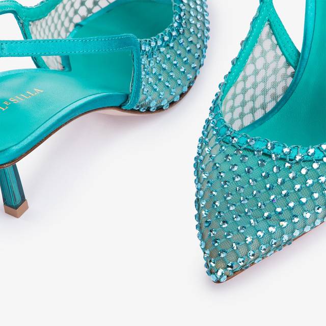 Le Silla Slingback gioiello rete verde procida Vendita