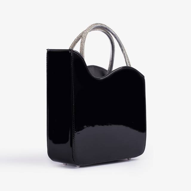 Le Silla Small bag vernice nera e Cristalli Sottocosto