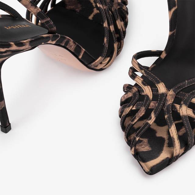 Le Silla Sandalo raso stampa leopardata Vendite Flash