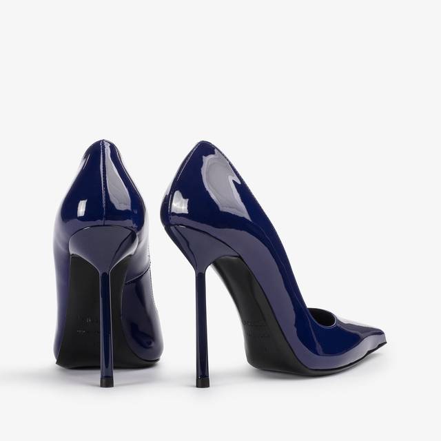Le Silla Décolleté vernice blu lazuli Nuovo