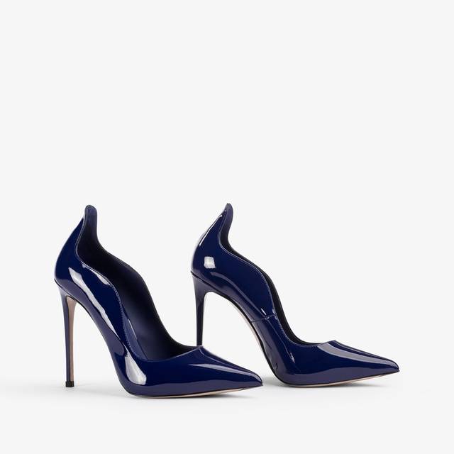 Le Silla Décolleté vernice blu lazuli Qualità