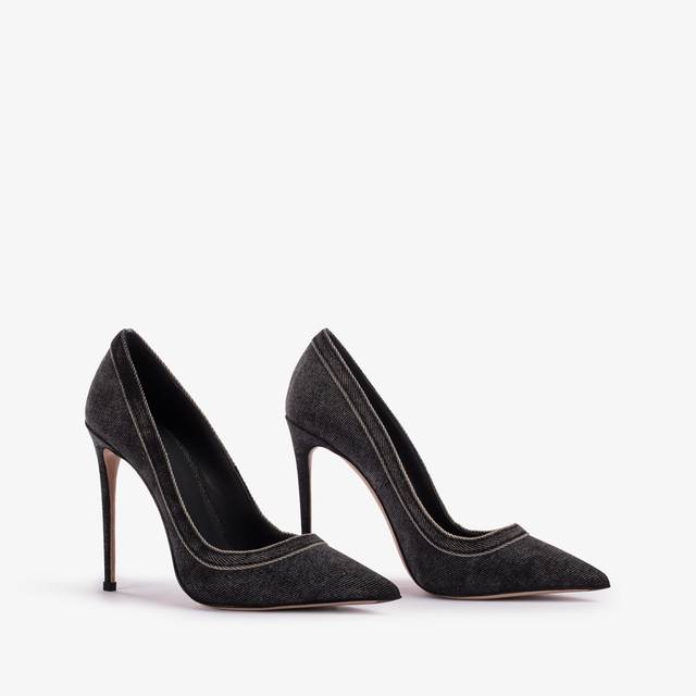 Le Silla Décolleté denim nera Qualità Garantita