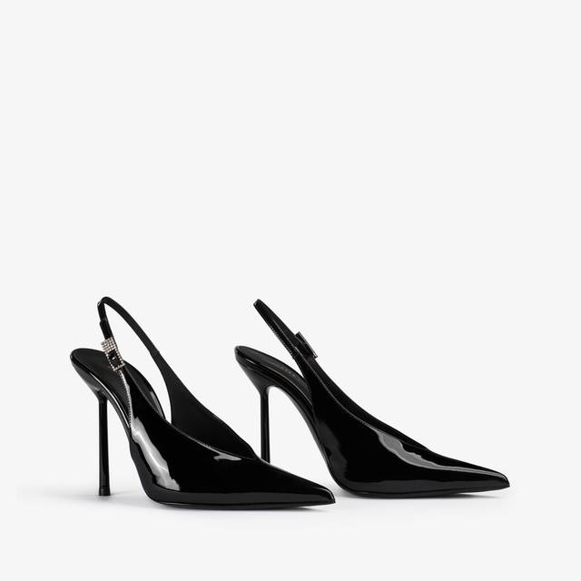 Le Silla Slingback vernice nera Convenienza