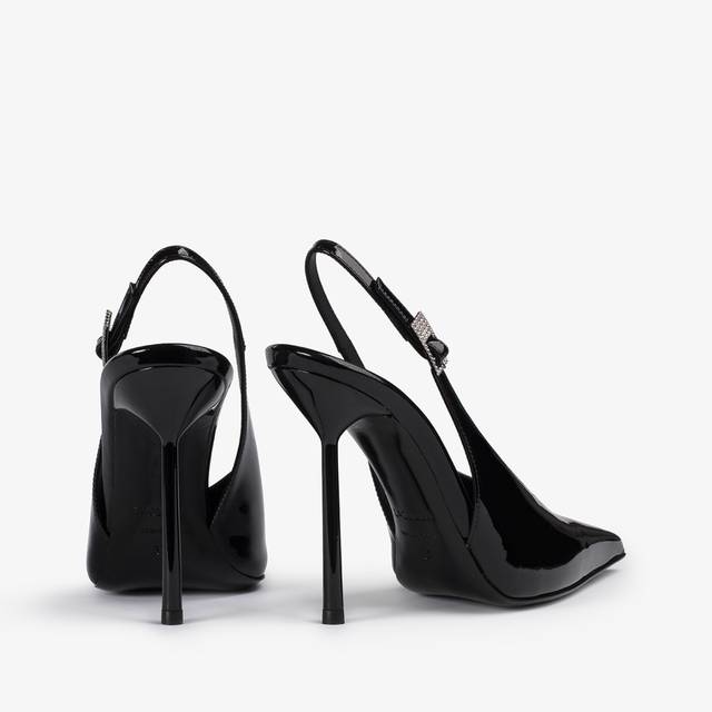 Le Silla Slingback vernice nera Convenienza