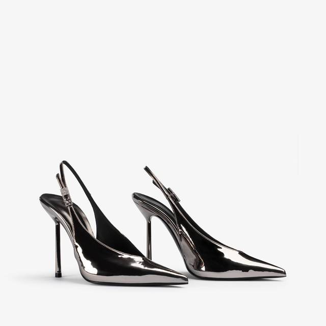 Le Silla Slingback metallizzata peltro Novità