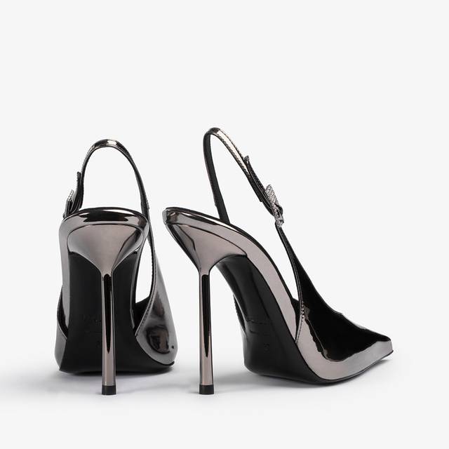 Le Silla Slingback metallizzata peltro Novità