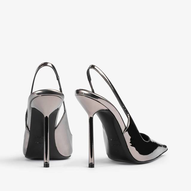 Le Silla Slingback metallizzata peltro Economico