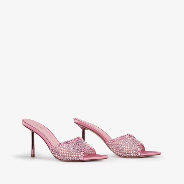 Le Silla Sandalo mule gioiello rete rosa dea con Cristalli Novità