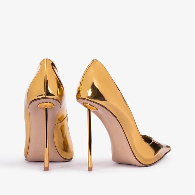 Le Silla Décolleté metallizzata oro pepita Offerta