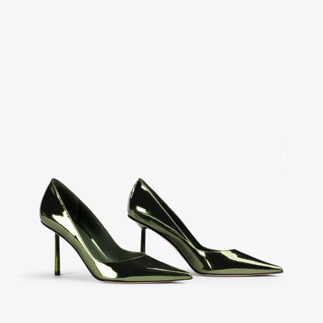Le Silla Décolleté metallizzata verde pirite Outlet
