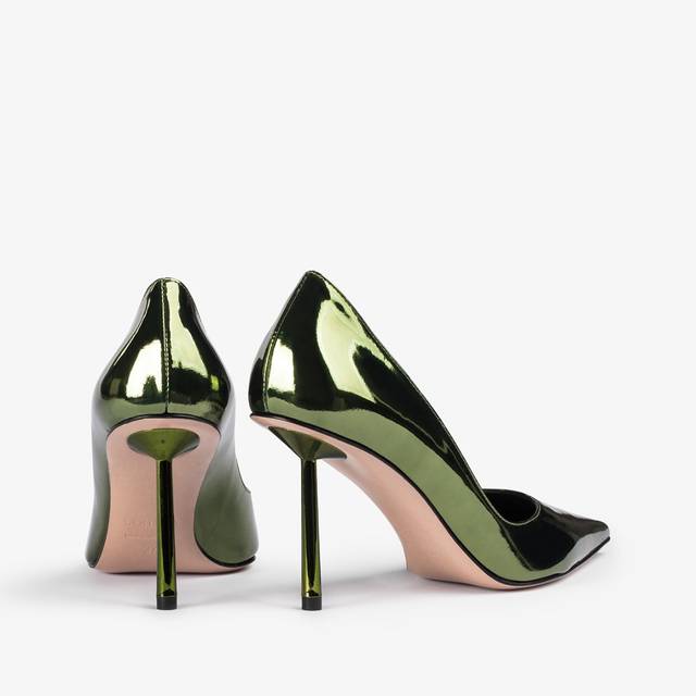 Le Silla Décolleté metallizzata verde pirite Outlet