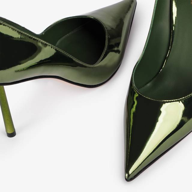Le Silla Décolleté metallizzata verde pirite Outlet
