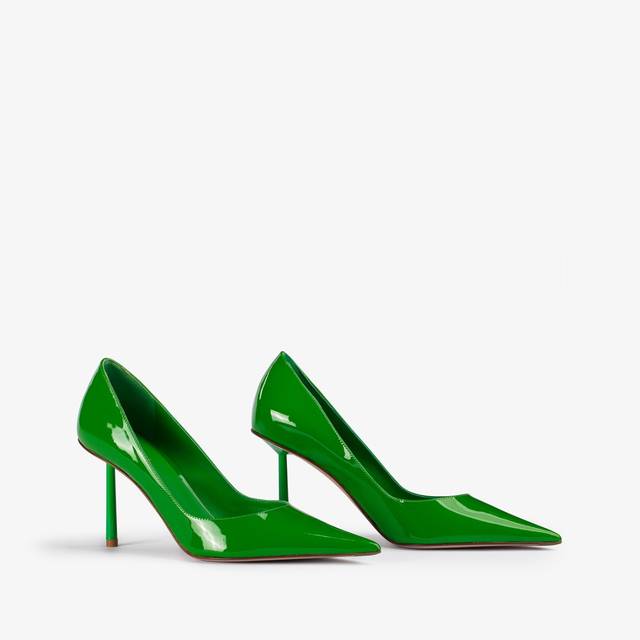 Le Silla Décolleté vernice verde emerald In Vendita