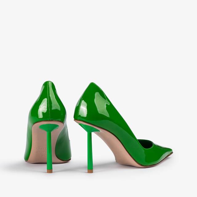 Le Silla Décolleté vernice verde emerald In Vendita