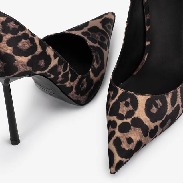 Le Silla Décolleté raso stampa leopardata Acquista Ora
