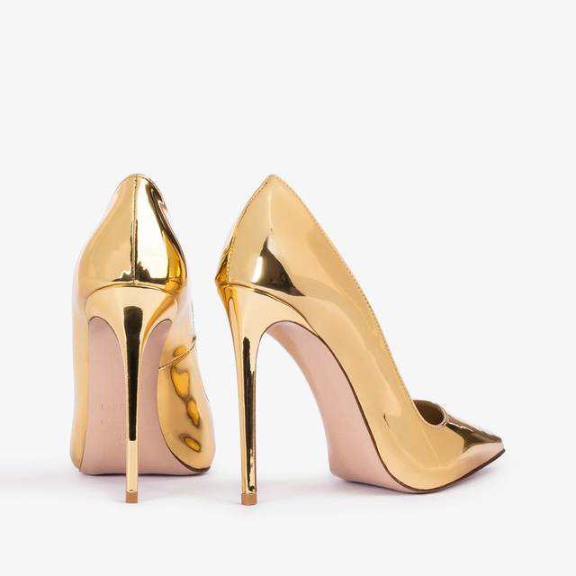 Le Silla Décolleté metallizzata oro pepita Negozio