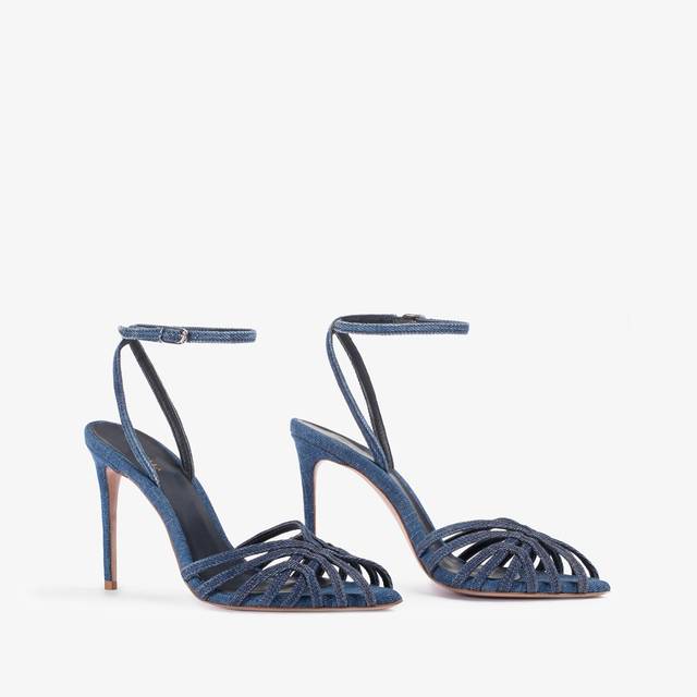 Le Silla Sandalo denim blu Qualità