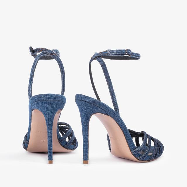 Le Silla Sandalo denim blu Qualità