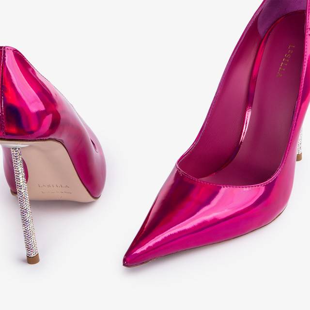 Le Silla Décolleté iridescente fucsia bouganville Consegna Veloce