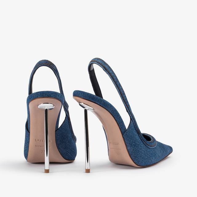Le Silla Slingback denim blu Promozione Limitata