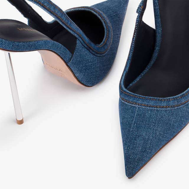 Le Silla Slingback denim blu Promozione Limitata