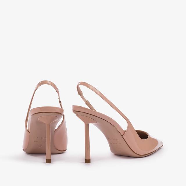 Le Silla Slingback vernice nude skin Sconto