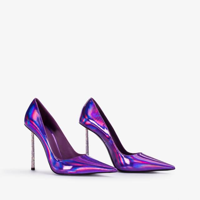 Le Silla Décolleté iridescente viola kamala Vendita Calda