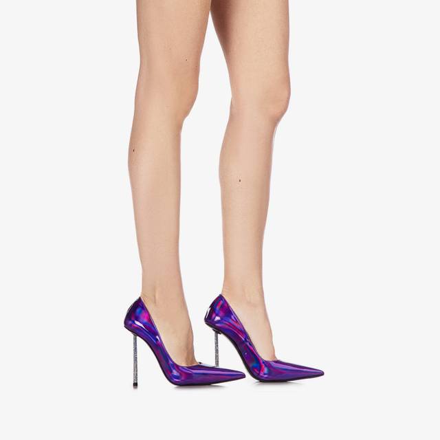 Le Silla Décolleté iridescente viola kamala Vendita Calda