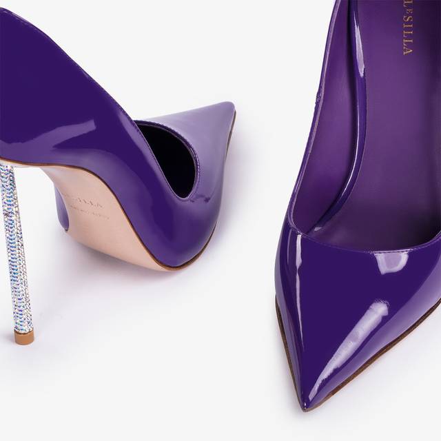 Le Silla Décolleté vernice viola queen Vendita Economica