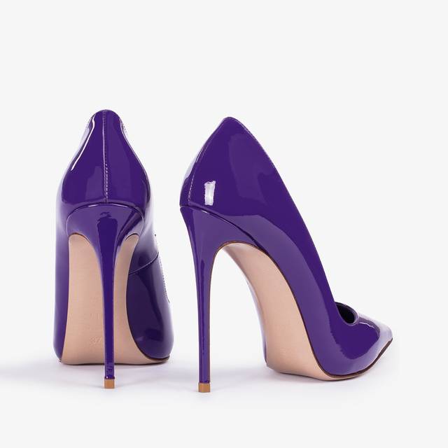 Le Silla Décolleté vernice viola queen Saldi Di Fabbrica