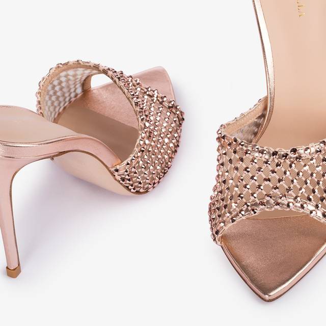 Le Silla Sandalo gioiello rete oro rosa Negozio