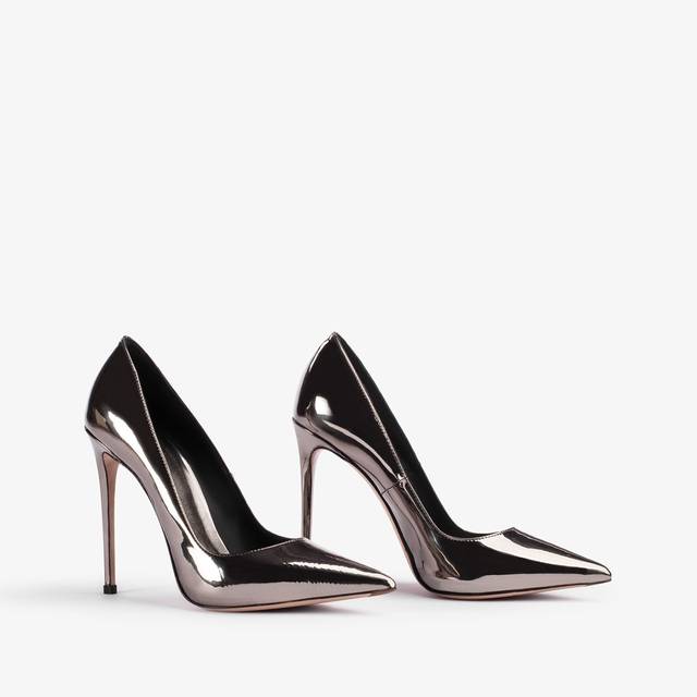 Le Silla Décolleté metallizzata peltro Nuova
