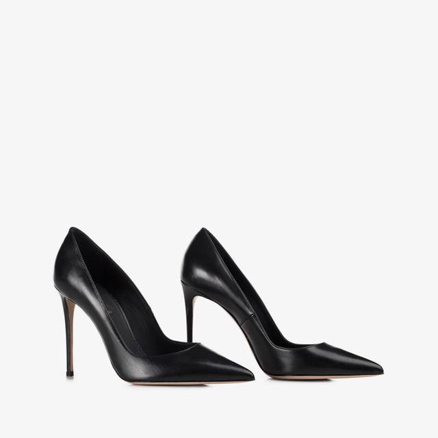 Le Silla Décolleté pelle nera Italy