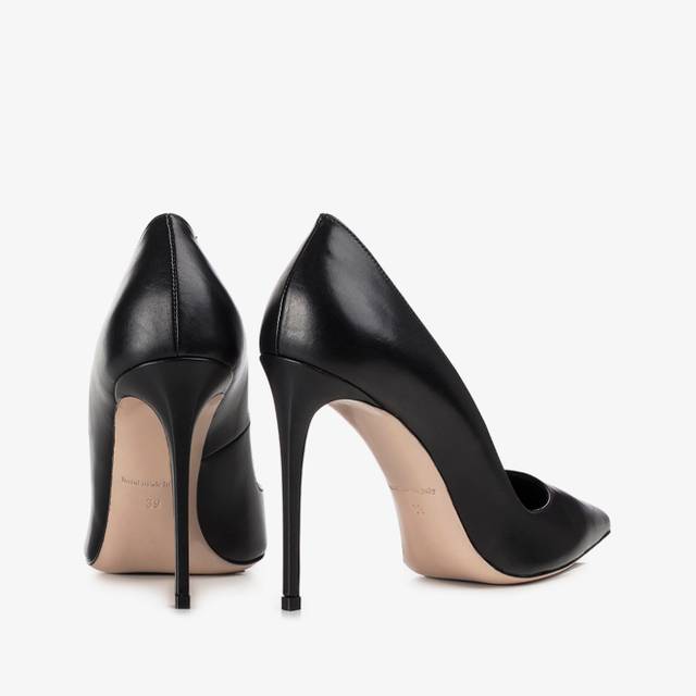 Le Silla Décolleté pelle nera Italy