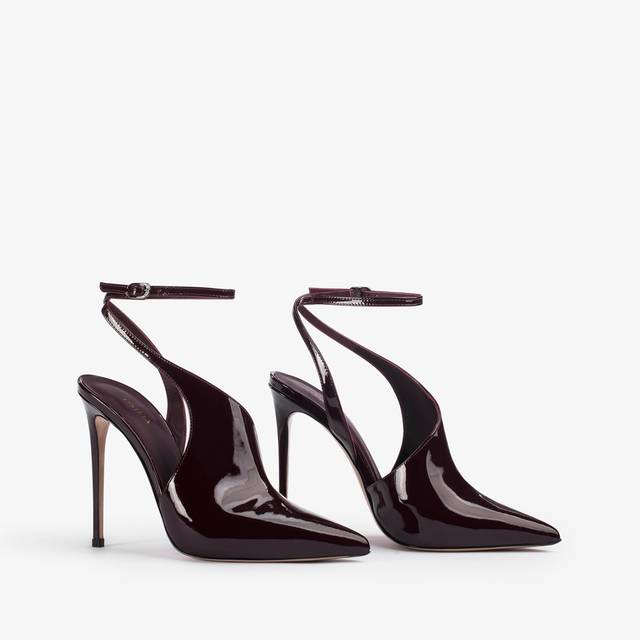 Le Silla Décolleté cut-out vernice rossa cherry Prezzo Ridotto