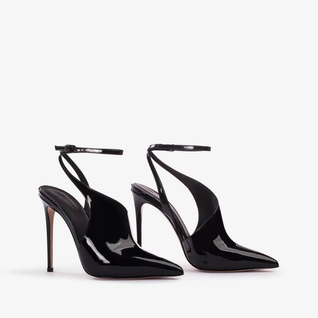 Le Silla Décolleté cut-out vernice nera Sottocosto