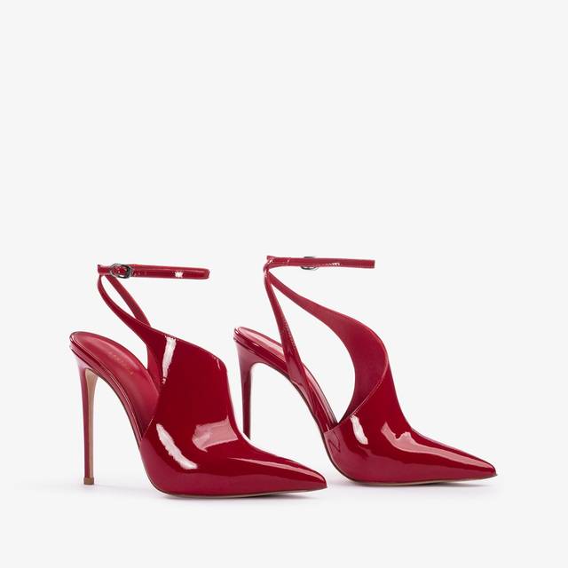 Le Silla Décolleté cut-out vernice rossa Convenienza