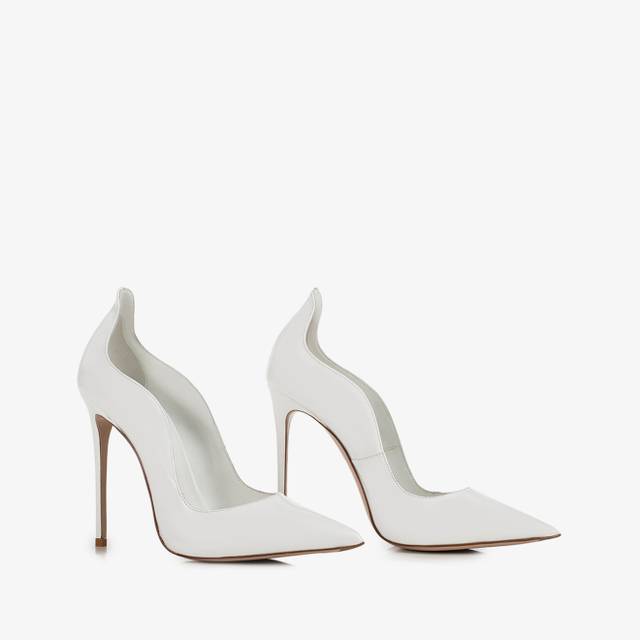Le Silla Décolleté vernice bianca Sconto