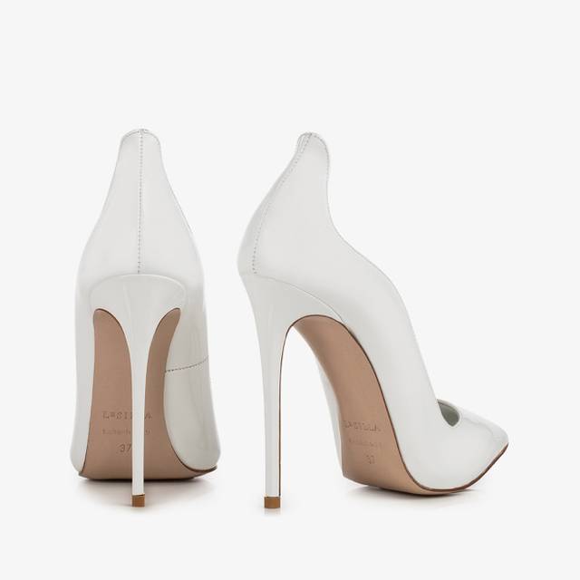 Le Silla Décolleté vernice bianca Sconto
