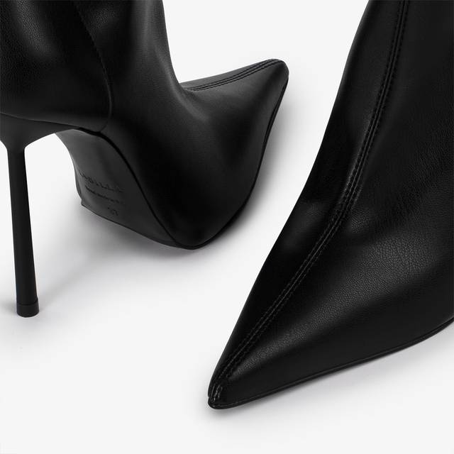 Le Silla Stivale sopra il ginocchio pelle vegan stretch nero Offerte