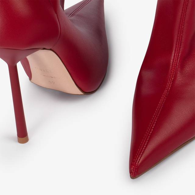 Le Silla Stivale sopra il ginocchio pelle vegan stretch rosso Vendita Calda