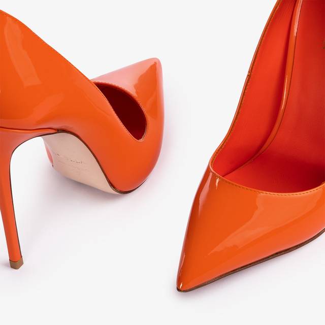 Le Silla Décolleté vernice arancione mandarin Moda