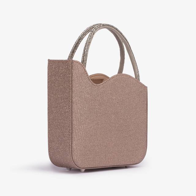 Le Silla Mini bag tessuto glitterato nude skin 2025