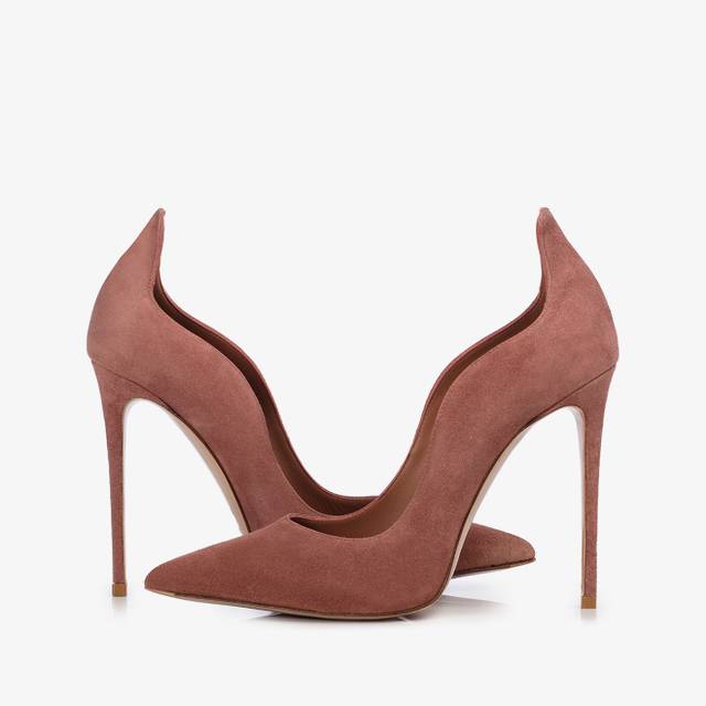 Le Silla Décolleté camoscio marrone cake Nuovo