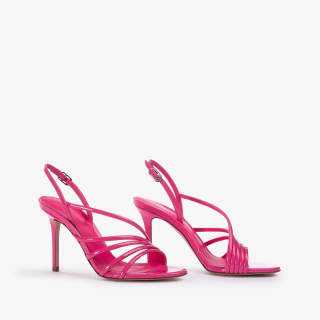 Le Silla Sandalo vernice fucsia party Pezzi Unici